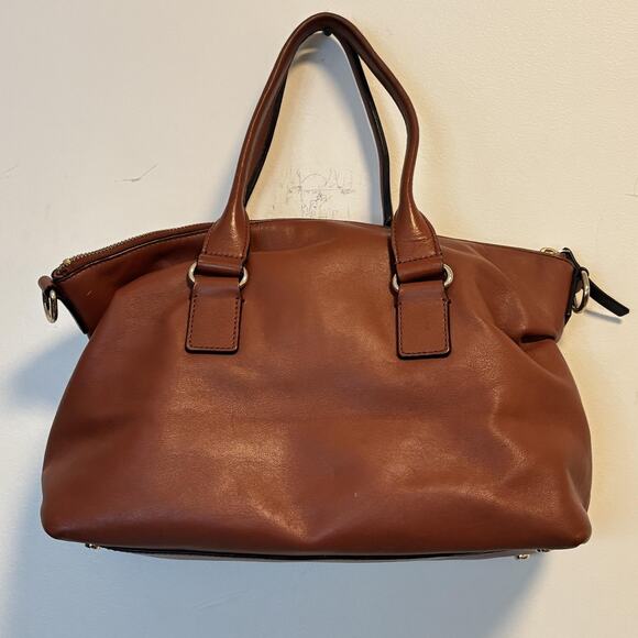 Kate Spade New York Bag Womens Size Medium Brown Leather Satchel Handbag Pocket - Picture 2 of 13
